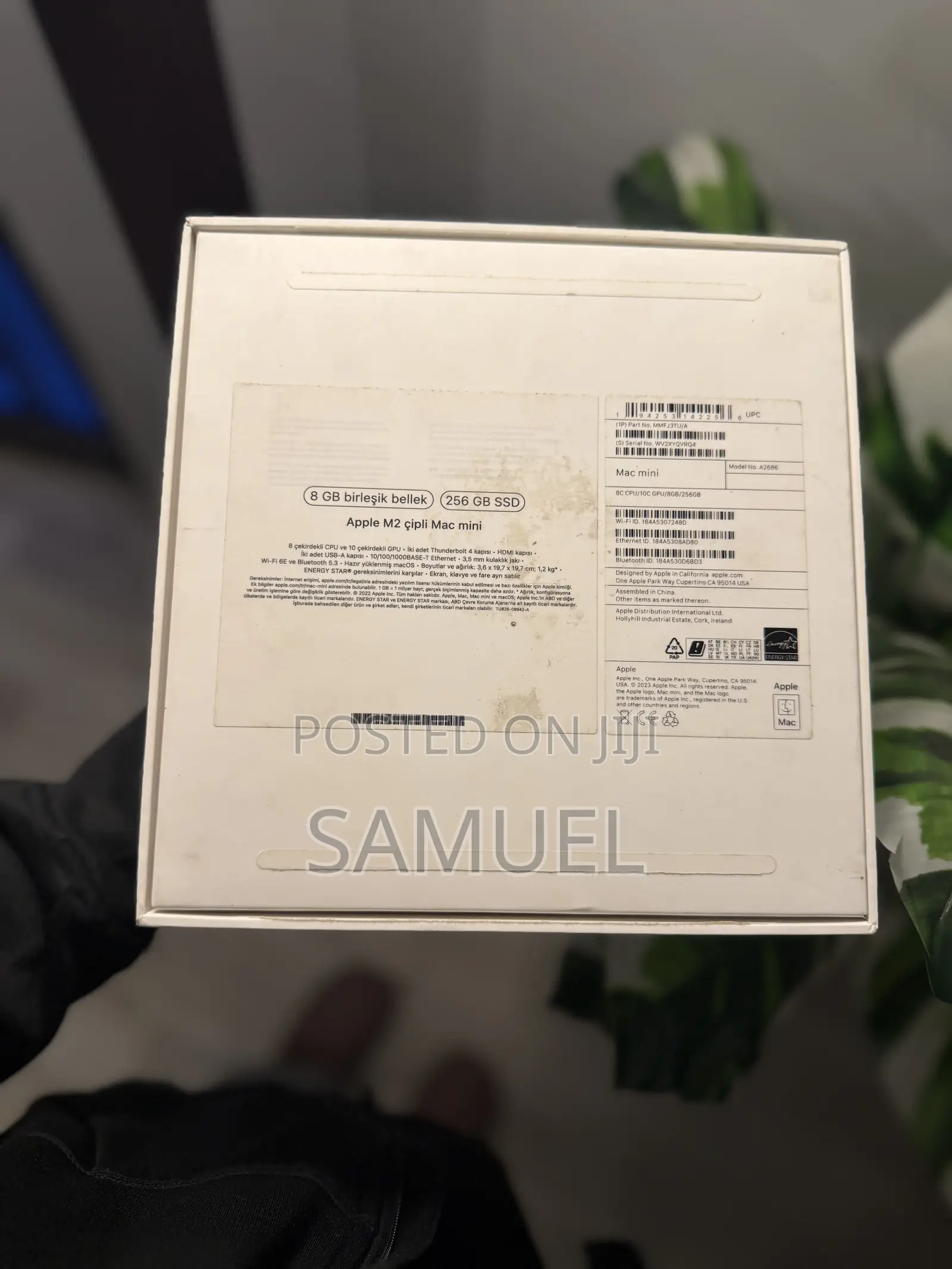 New Desktop Computer Apple Mac Mini M2 8GB Apple M2 SSD 256GB