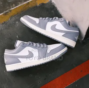 Air Jordan 1 Low Vintages Gray Fashion Shoes