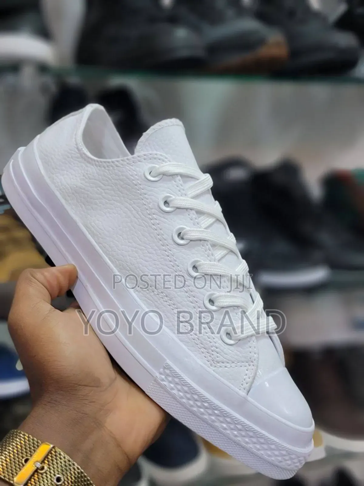 All Star Converse Chunk Plus Triple White Low Fashion Shoes