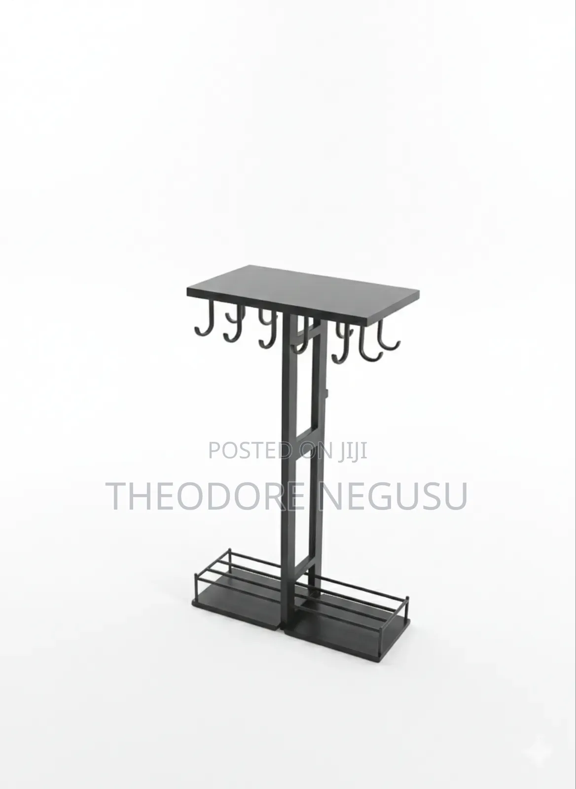 Coat, Shoe Valet Stand ቀላል የመግቢያ በር ፤ ለኮት፣ ለጫማ እና ለቁልፍ ማስቀመጫ