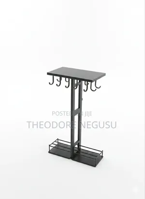 Coat, Shoe Valet Stand ቀላል የመግቢያ በር ፤ ለኮት፣ ለጫማ እና ለቁልፍ ማስቀመጫ
