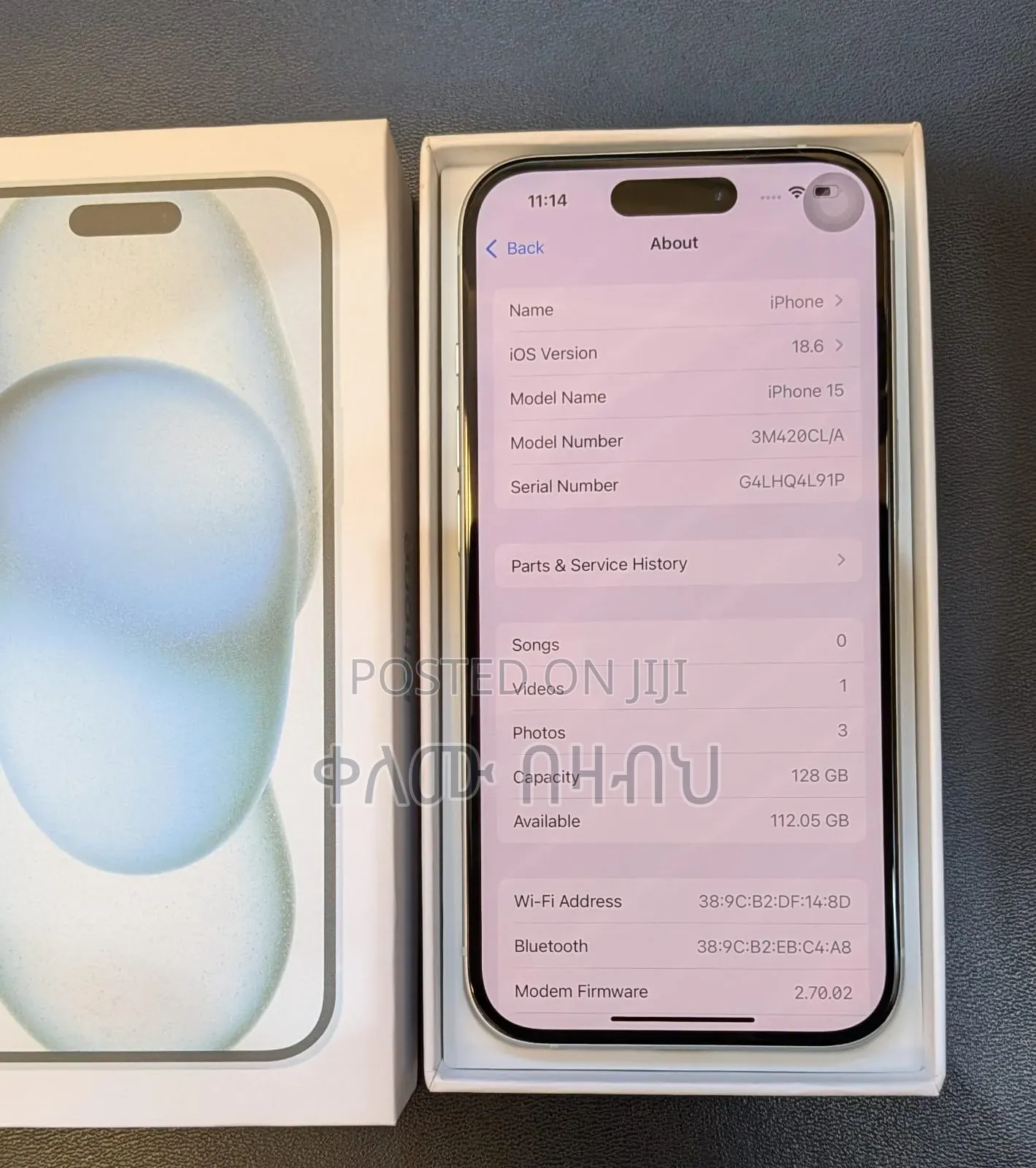 New Apple iPhone 15 128 GB Blue