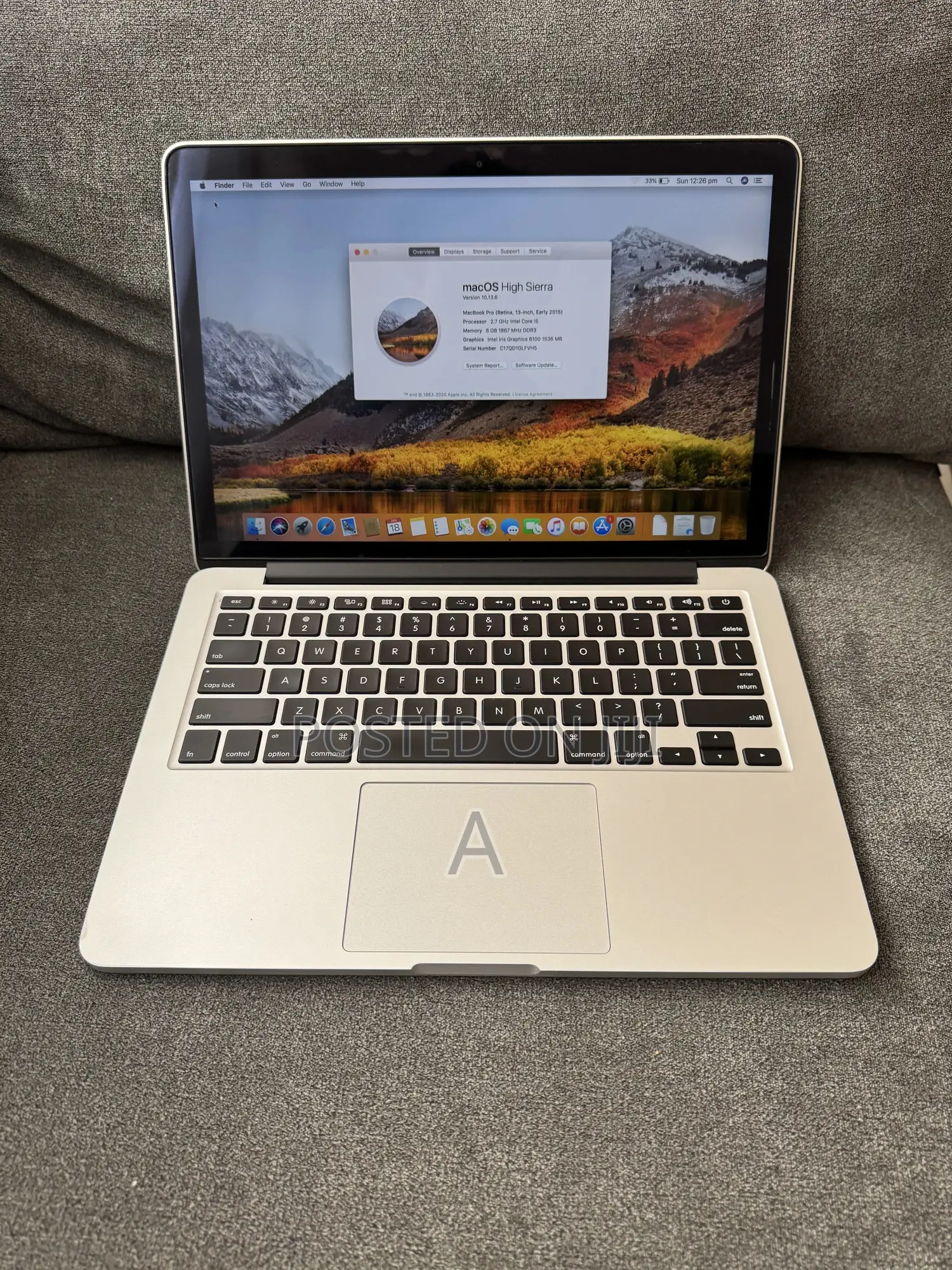 New Laptop Apple MacBook Pro 2015 8GB Intel Core I5 SSD 256GB