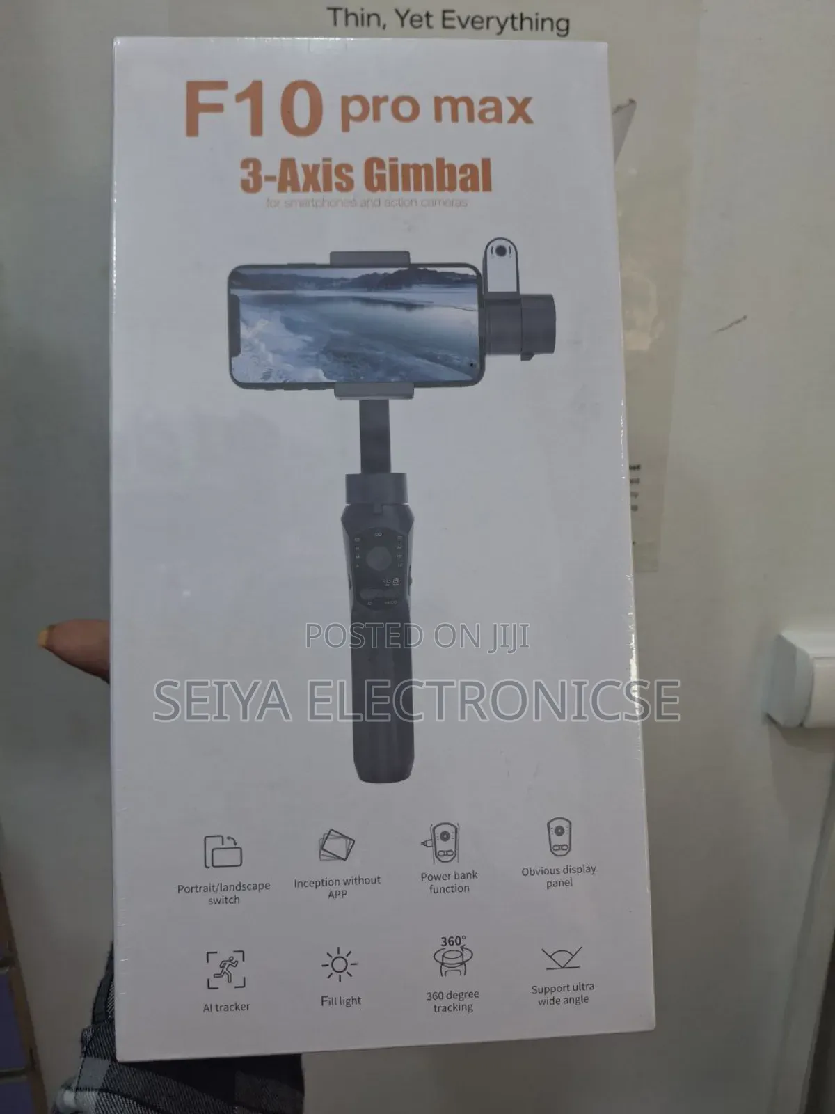 F10 Pro Max 3- Axis Gimbal Stabilizer Face Tracking