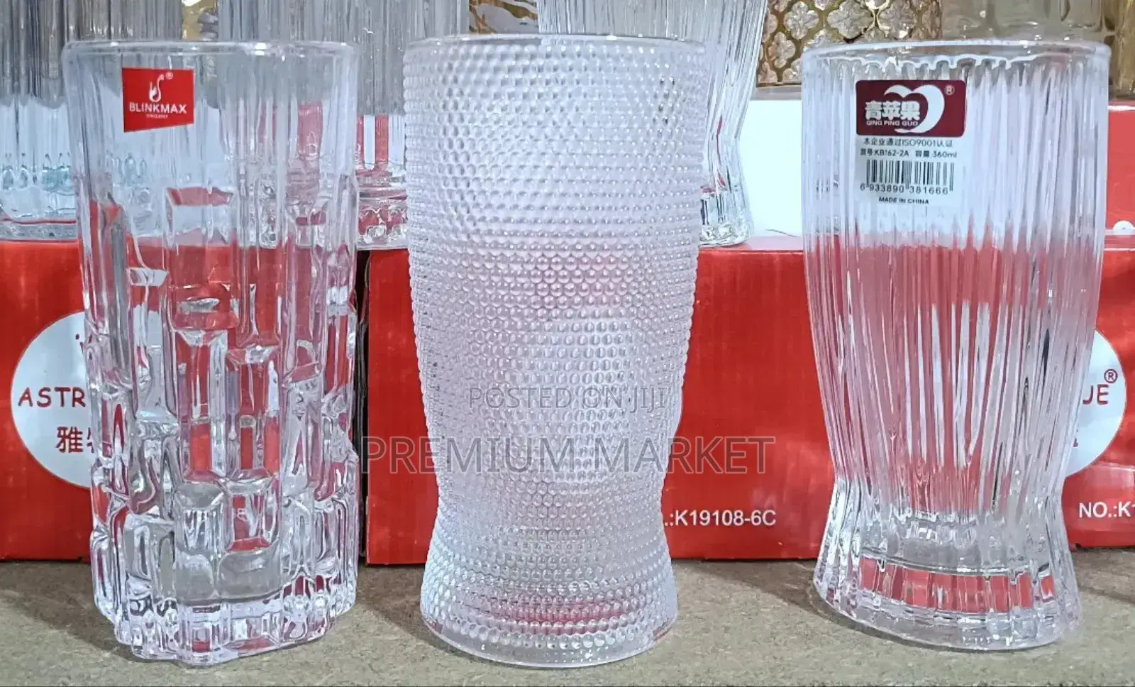 Quality Water Glassware የውሀ ብርጭቆ