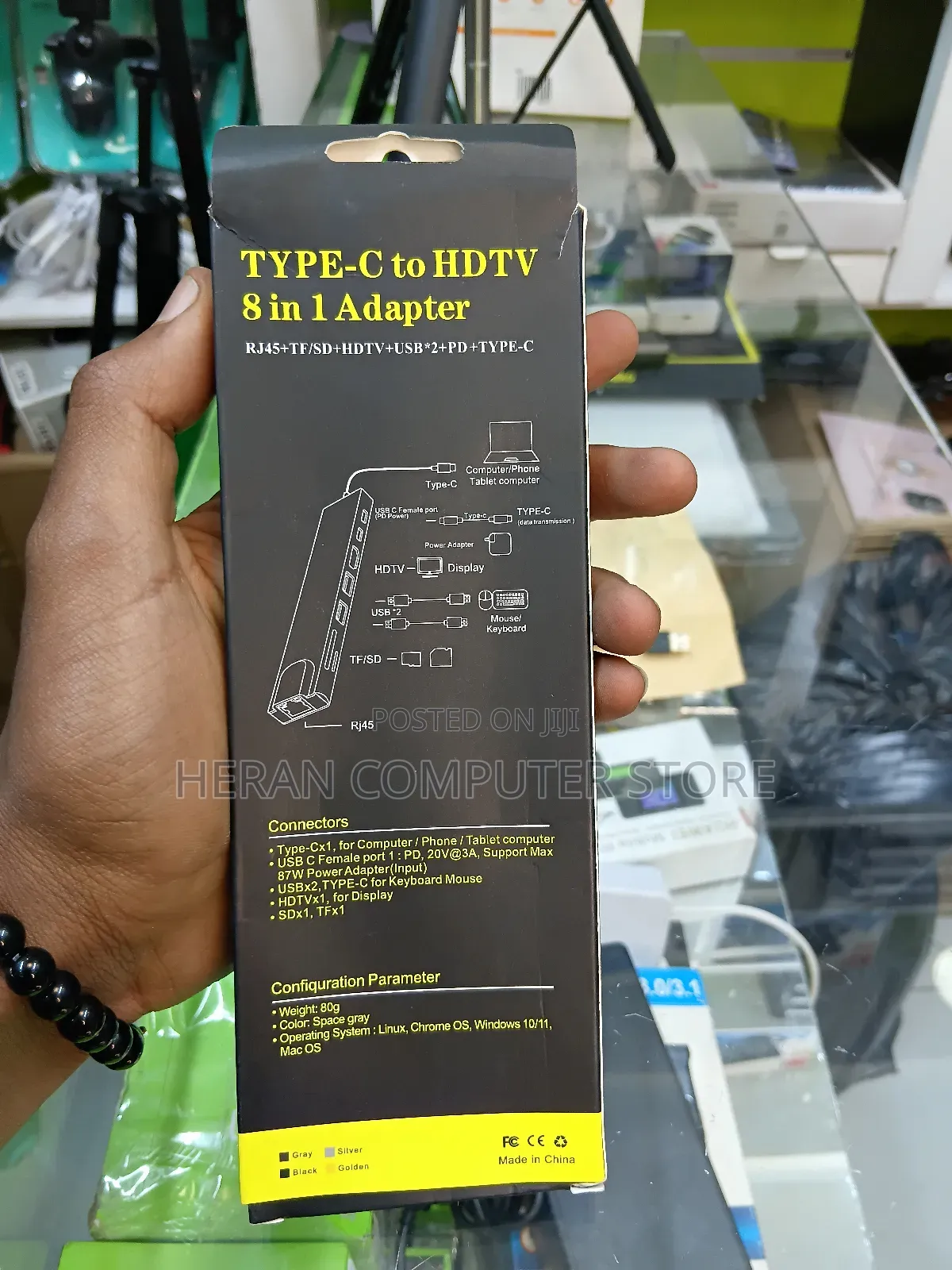 Type -C to HDTV 8 in 1