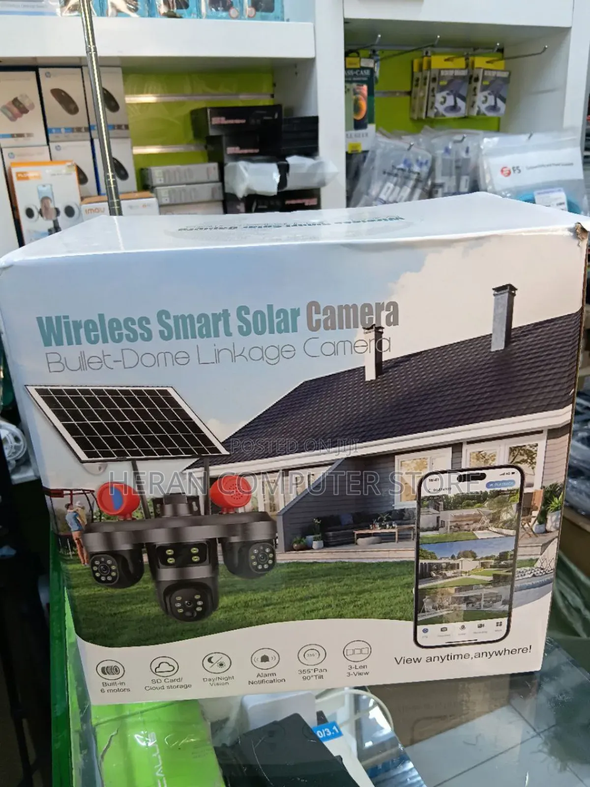 Wireless Smart Solar Camera Bullet-Dome Linkage Camer