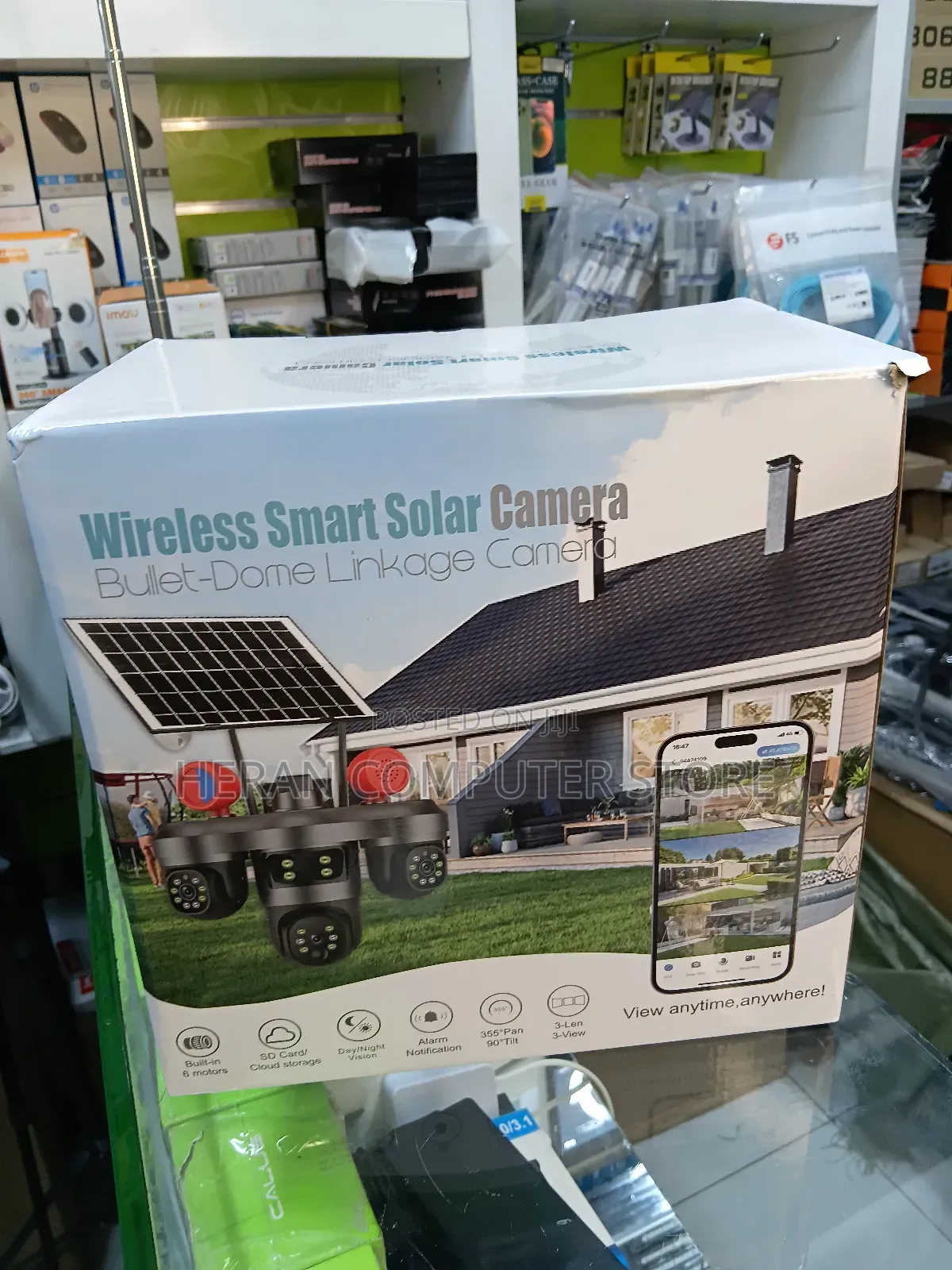 Wireless Smart Solar Camera Bullet-Dome Linkage Camer