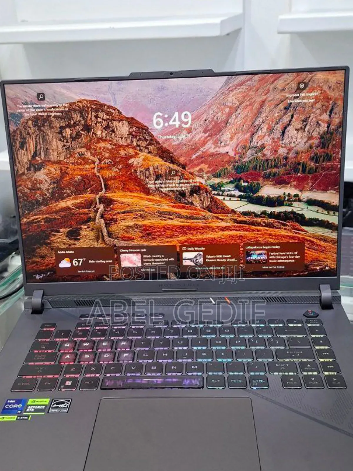 New Laptop Asus ROG Strix G16 G614 16GB Intel Core I9 SSD 1T
