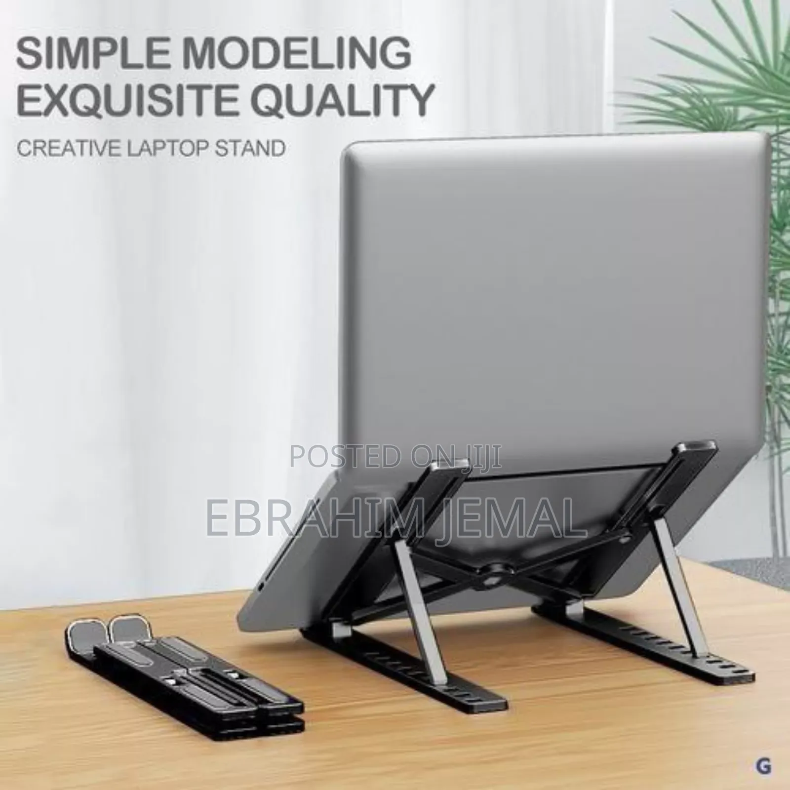 Foldable Height Adjustable Metal Frame Laptop Stand