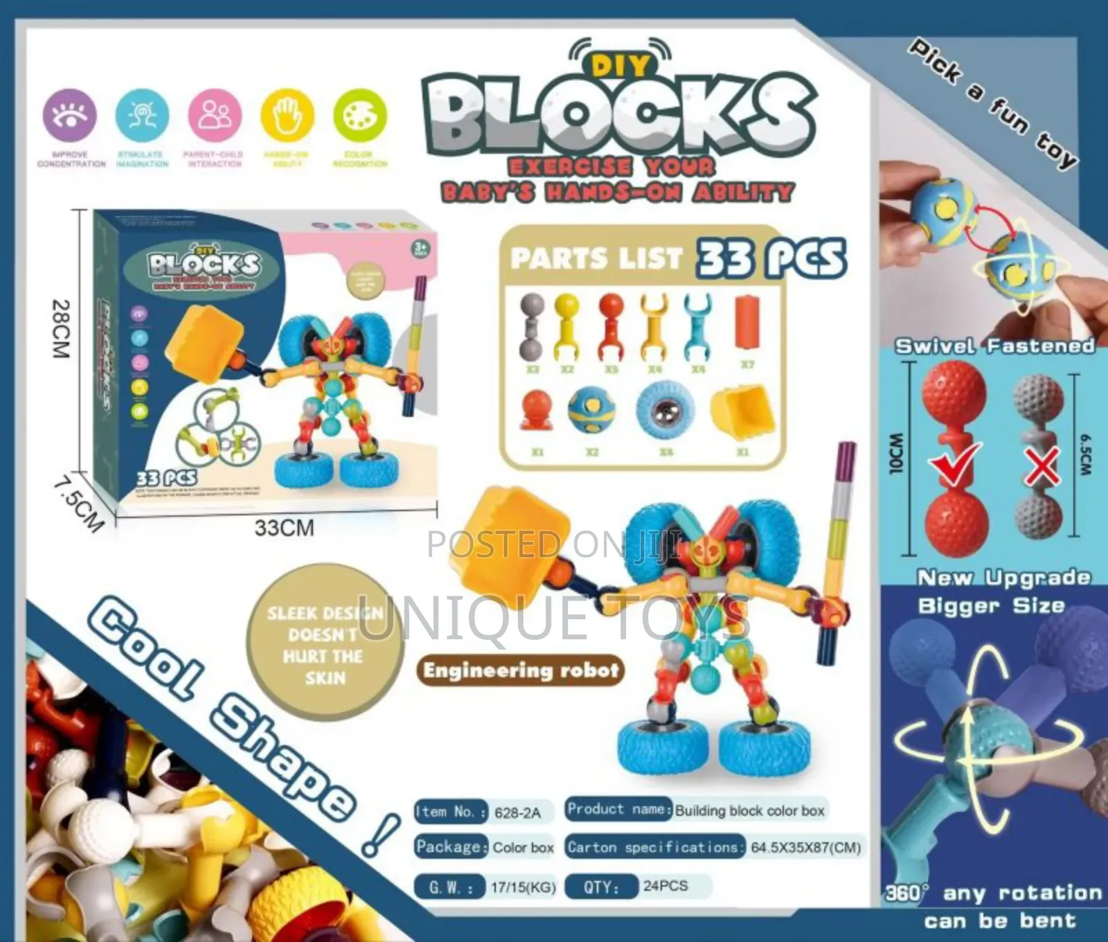 Blocks Creative Building Set – Engineering Robot Toy