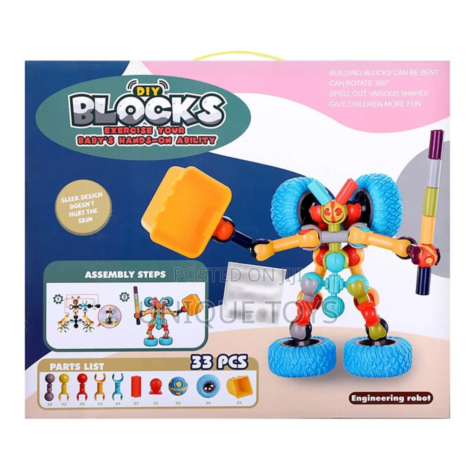 Blocks Creative Building Set – Engineering Robot Toy