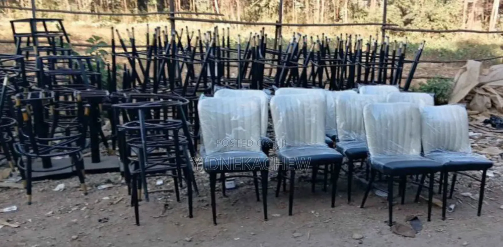 የ Cafe Restusrant ወንበር እና ጠረጴዛ