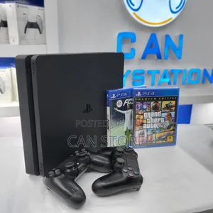 Playstation 4slim With 2joystick Fc26 የተጫነበት 500gb