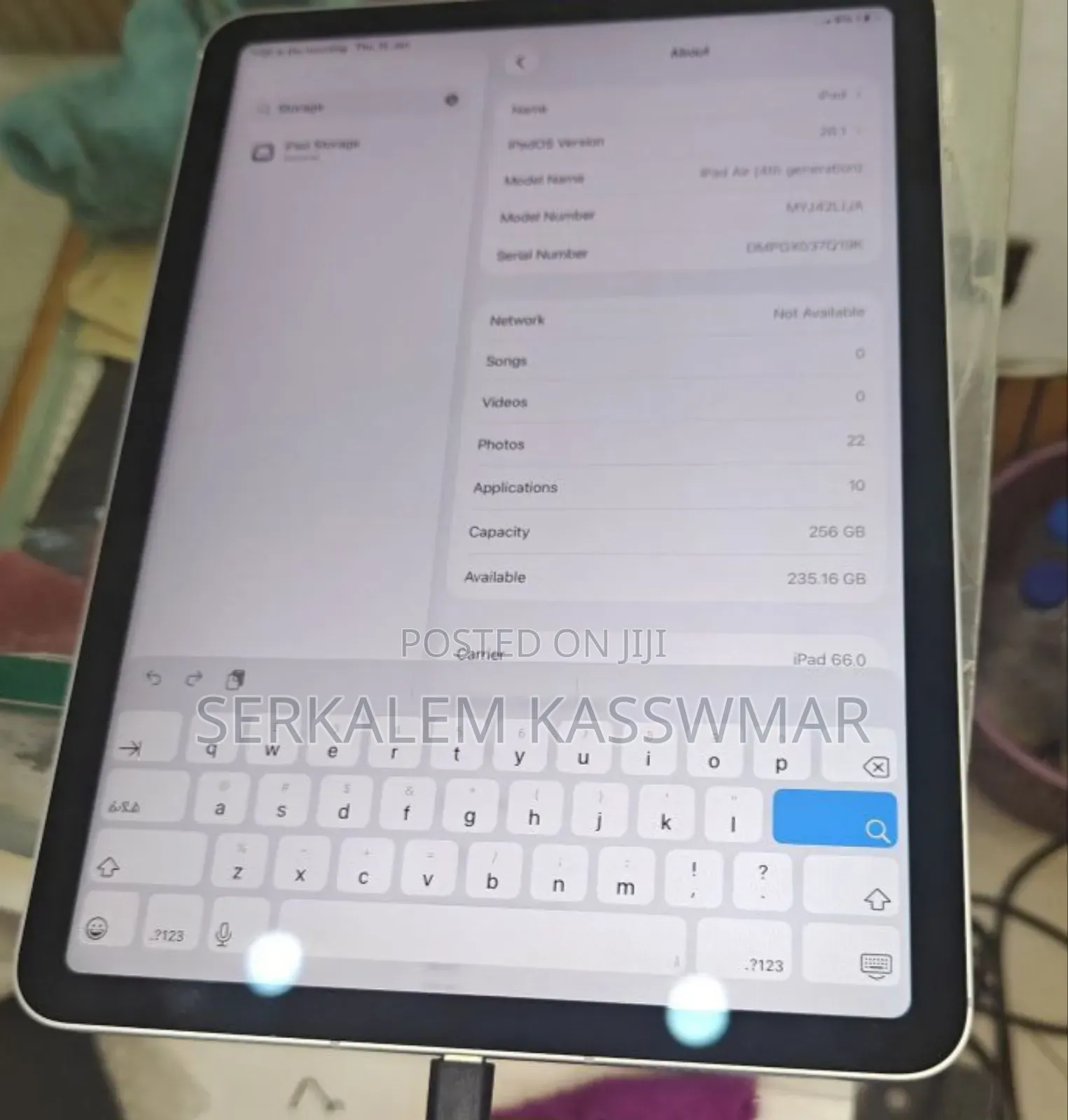 New Apple iPad Air 256 GB Gray