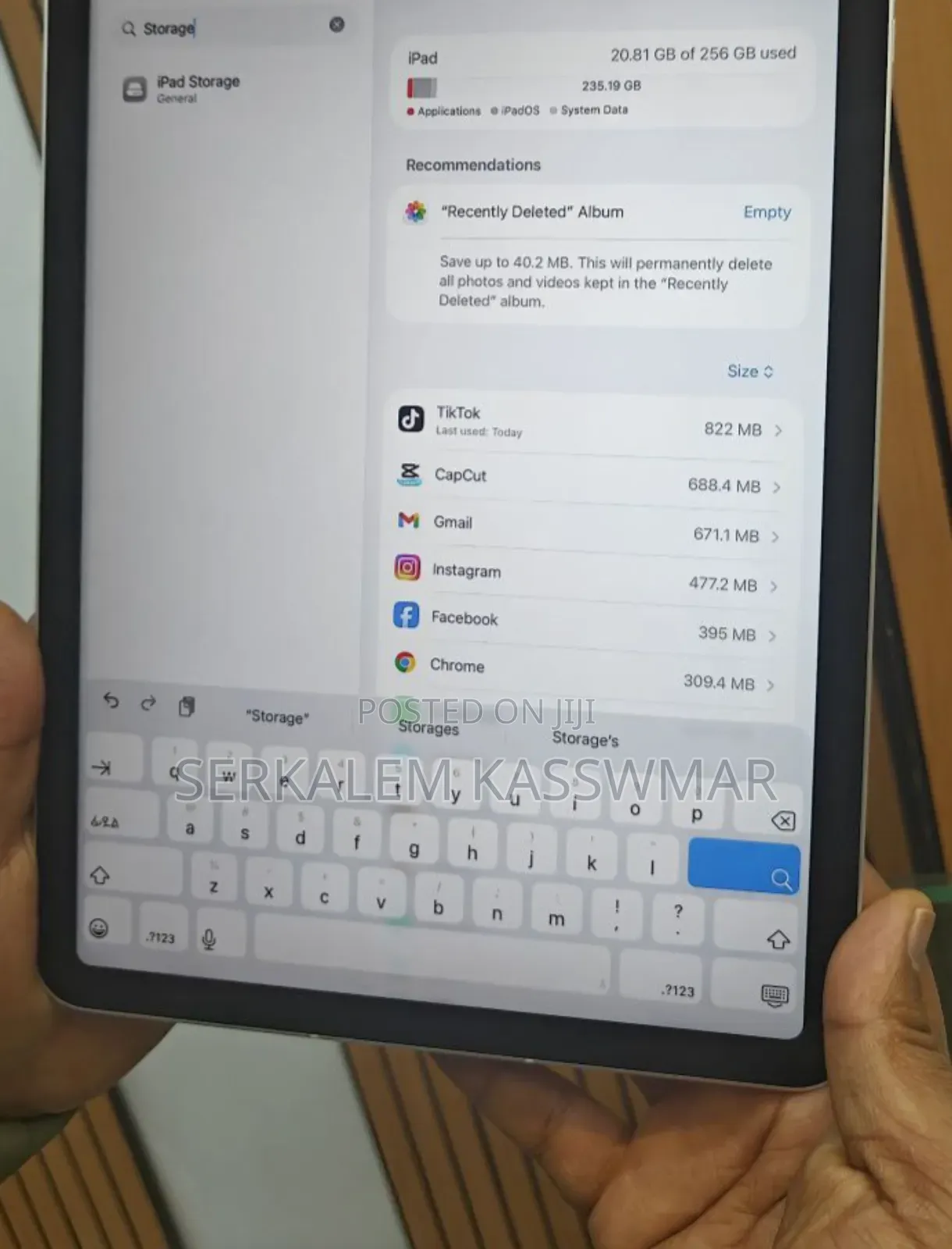 New Apple iPad Air 256 GB Gray