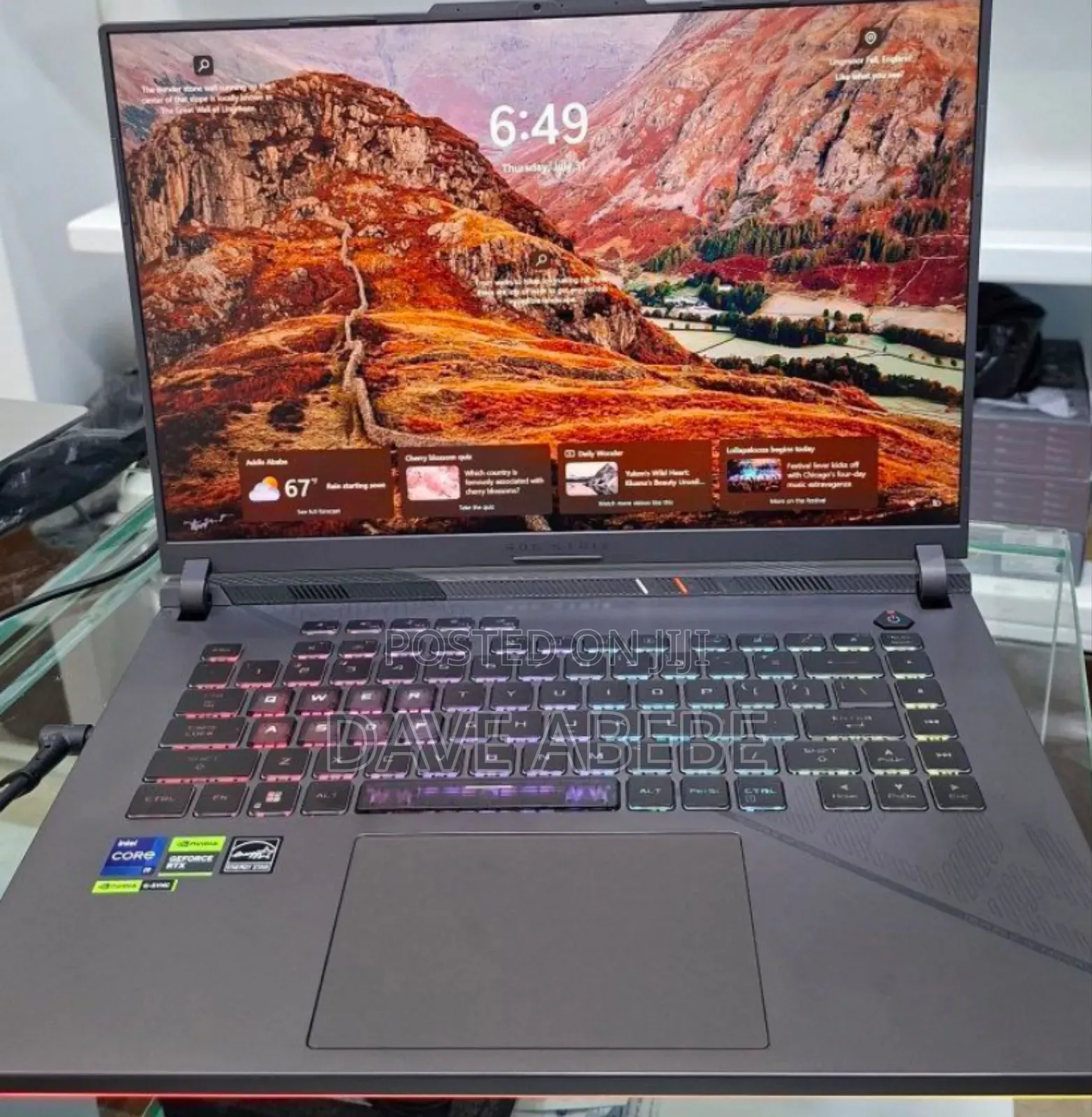 New Laptop Asus ROG Strix G15 16GB Intel Core I9 SSD 1T