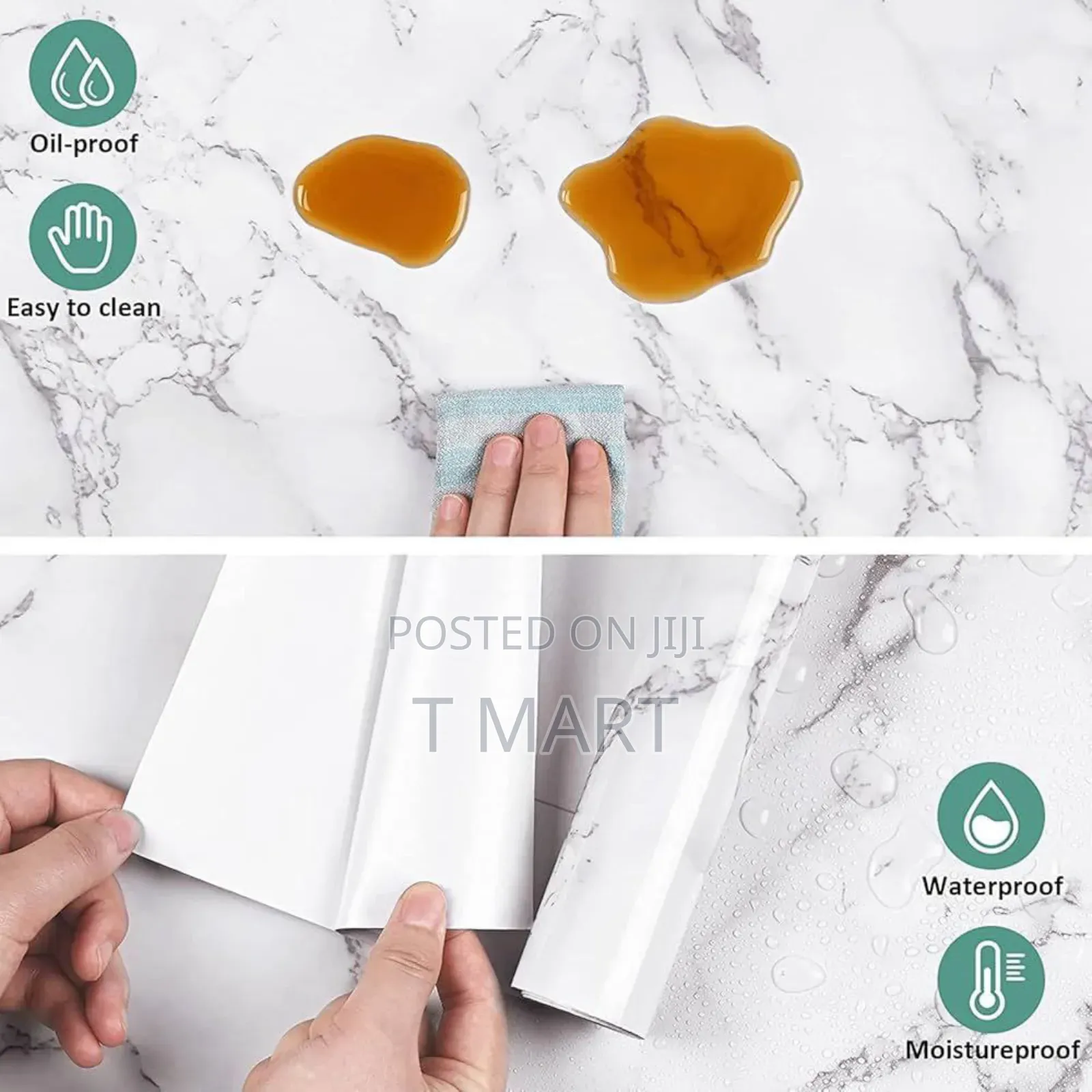 Marble Pattern Self Adhesive Wall Sticker