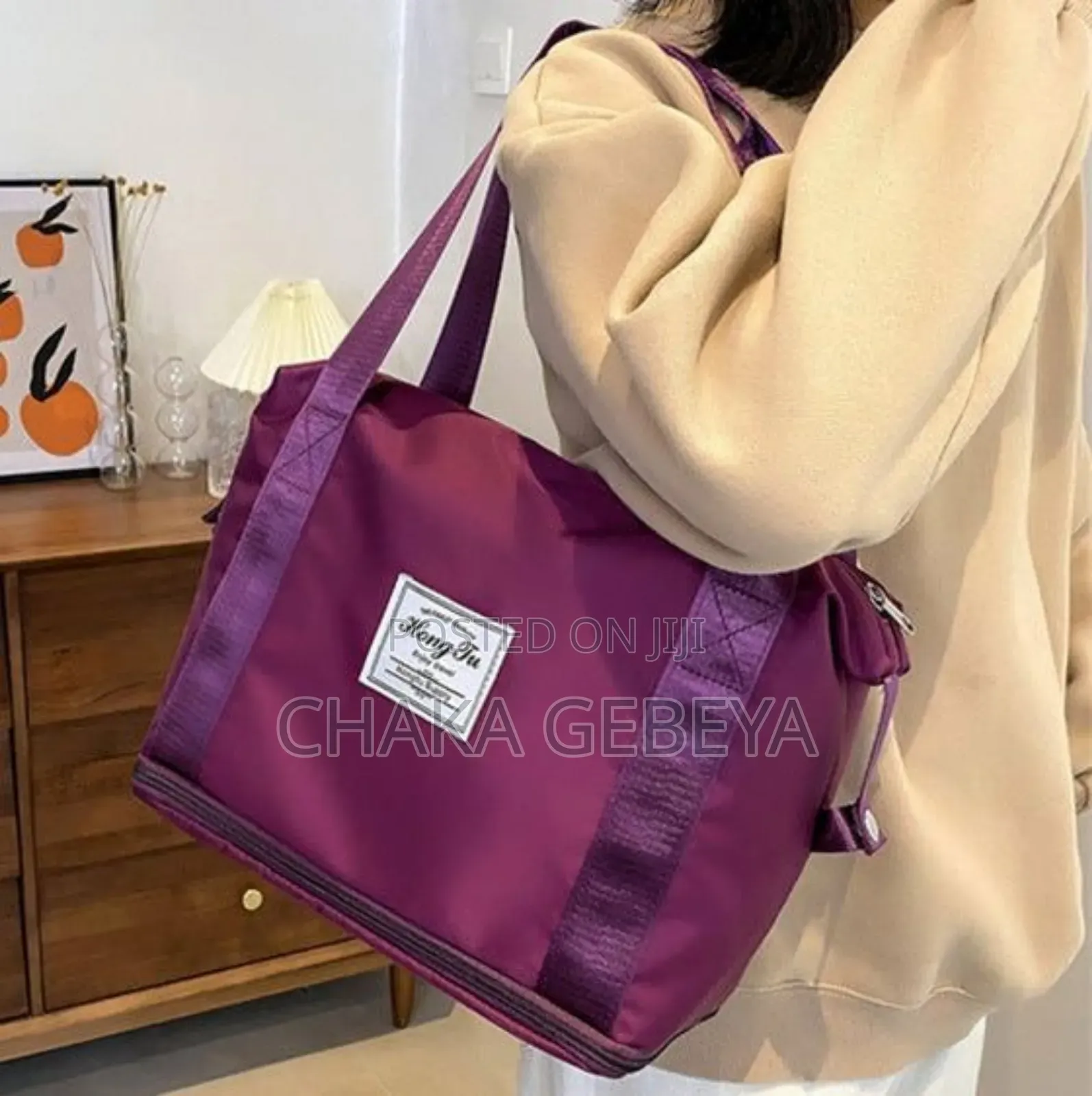 Multi-Purpose Travel Bag With Many Pockets - For Gym, Diaper Bag,