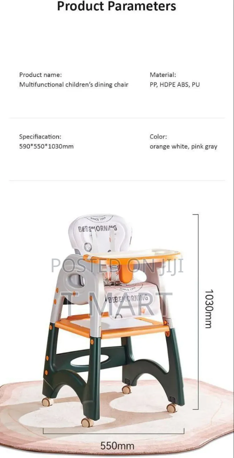 Baby High Chair Fedding Table And Studing Table