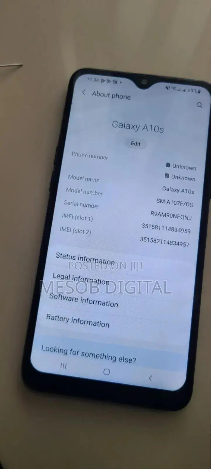 Samsung Galaxy A10s 32 GB Blue