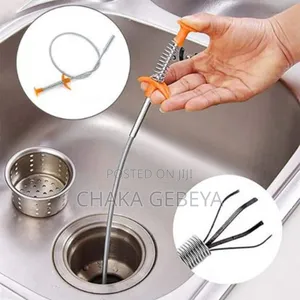 Professional Drain Cleaning Snake Wire 1.6m - Unclog Sinks, Showers