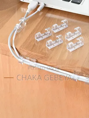 Reusable Wire Clips for Wall Desk | Keeps Cables Neat Tidy