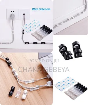 Reusable Wire Clips for Wall Desk | Keeps Cables Neat Tidy