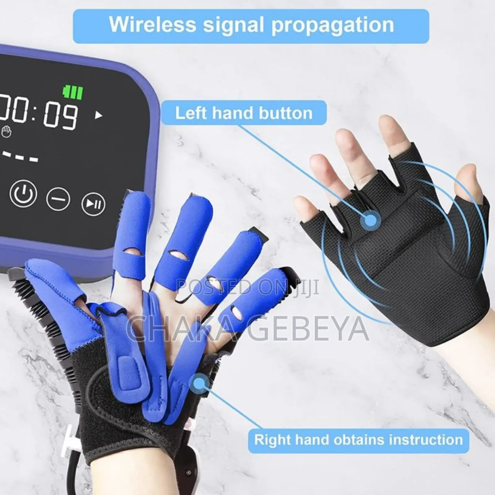 Medical Hand Exercise Glove With Squeeze Ball | Portable Therapy