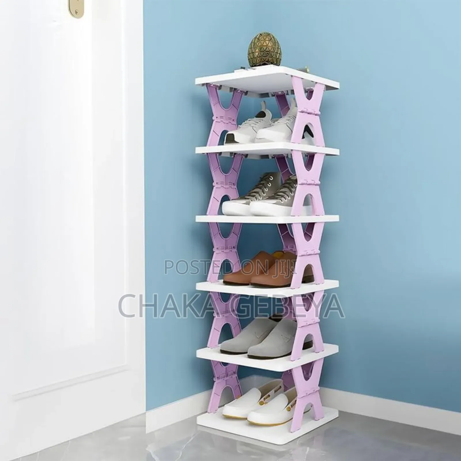 Portable Shoe Storage Organizer 27x27x86cm | Easy Assembly