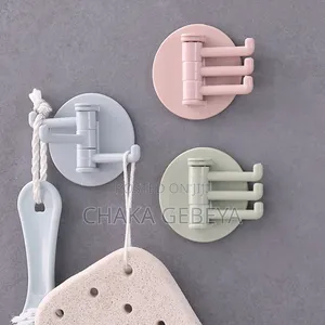 3-Arm Rotating Wall Hook | 180° Swing for Keys, Bags Hats