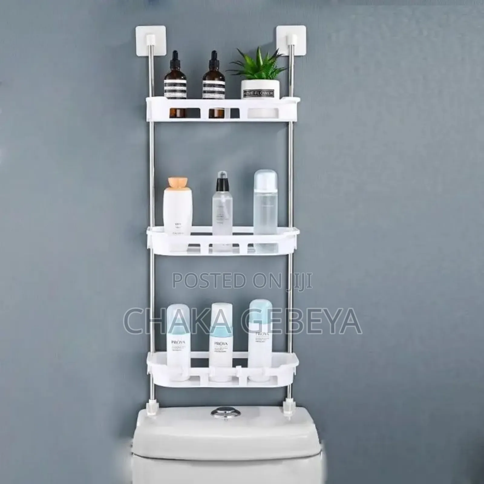 Space-Saving Over the Toilet Storage Shelf | No Wall Damage