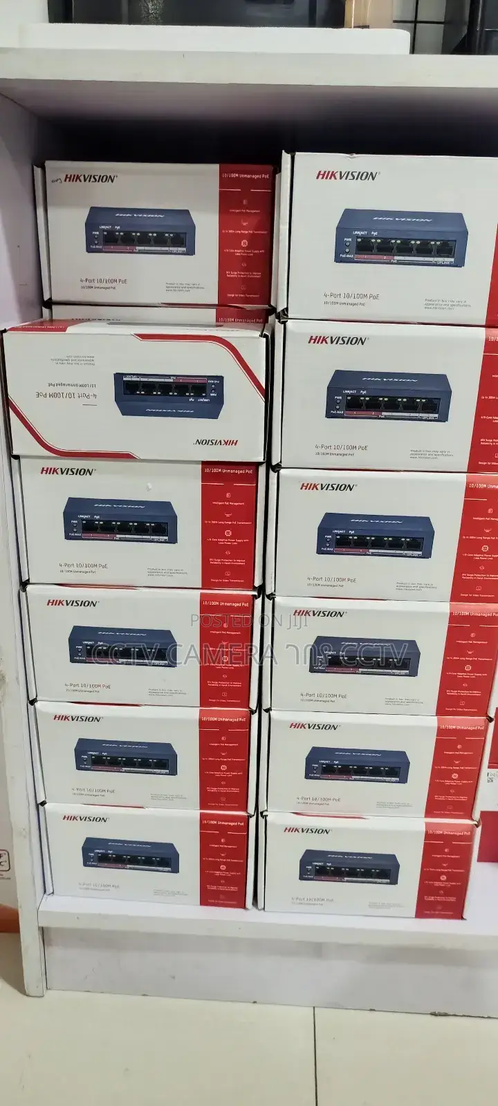 Hikvision 4port Unmanaged Poe እዊች