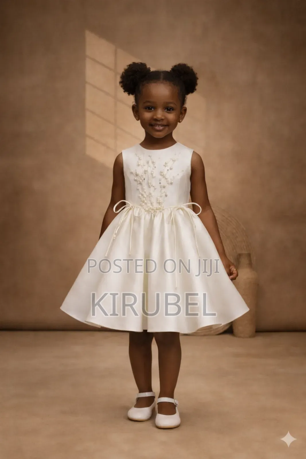 Elegant White Baby Girl Party Dress – Dyk Kids (Custom Made)