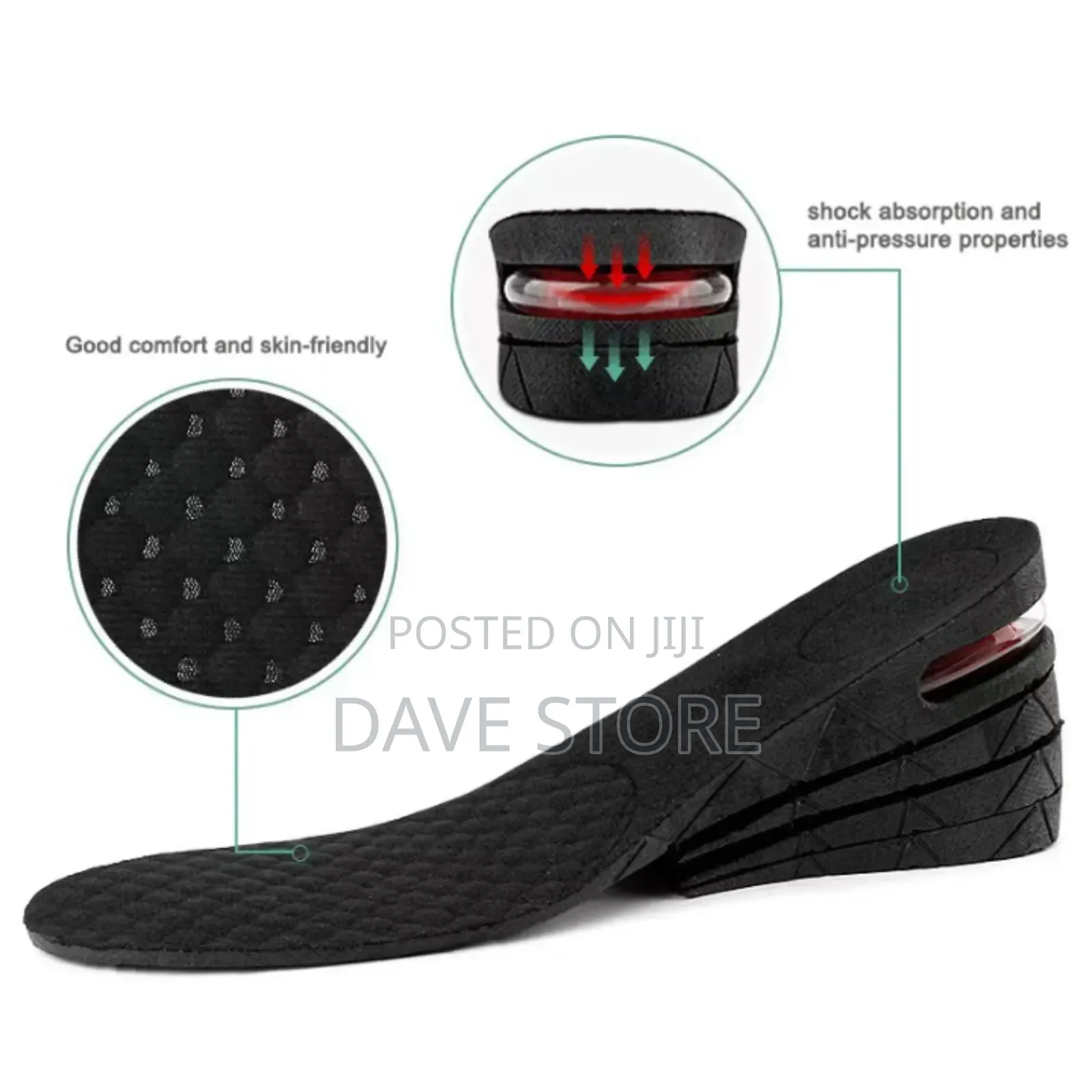 Height Increase Insoles With Heel.