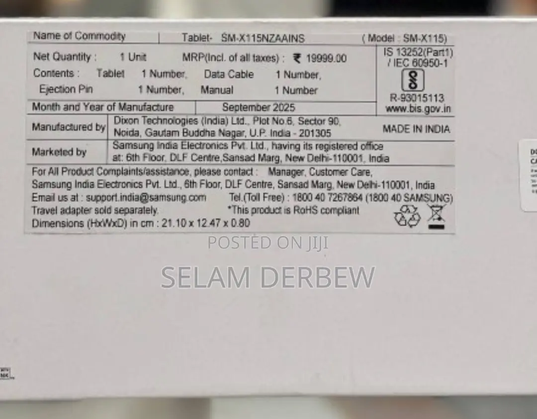 New Samsung Galaxy Tab A9 4 GB