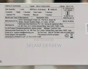 New Samsung Galaxy Tab A9 4 GB