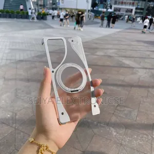 Samsung Ultra S22 Transparente Freamlass Metal Case Cover