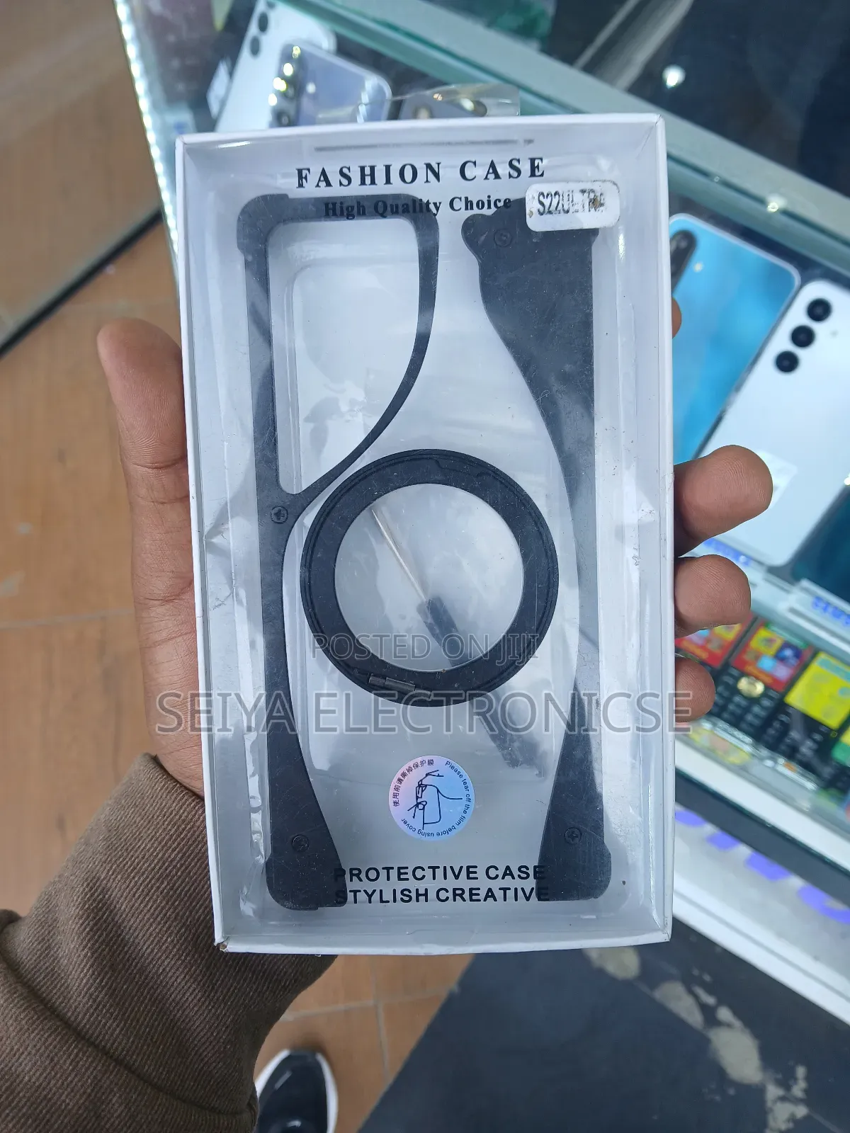 Samsung Ultra S22 Transparente Freamlass Metal Case Cover