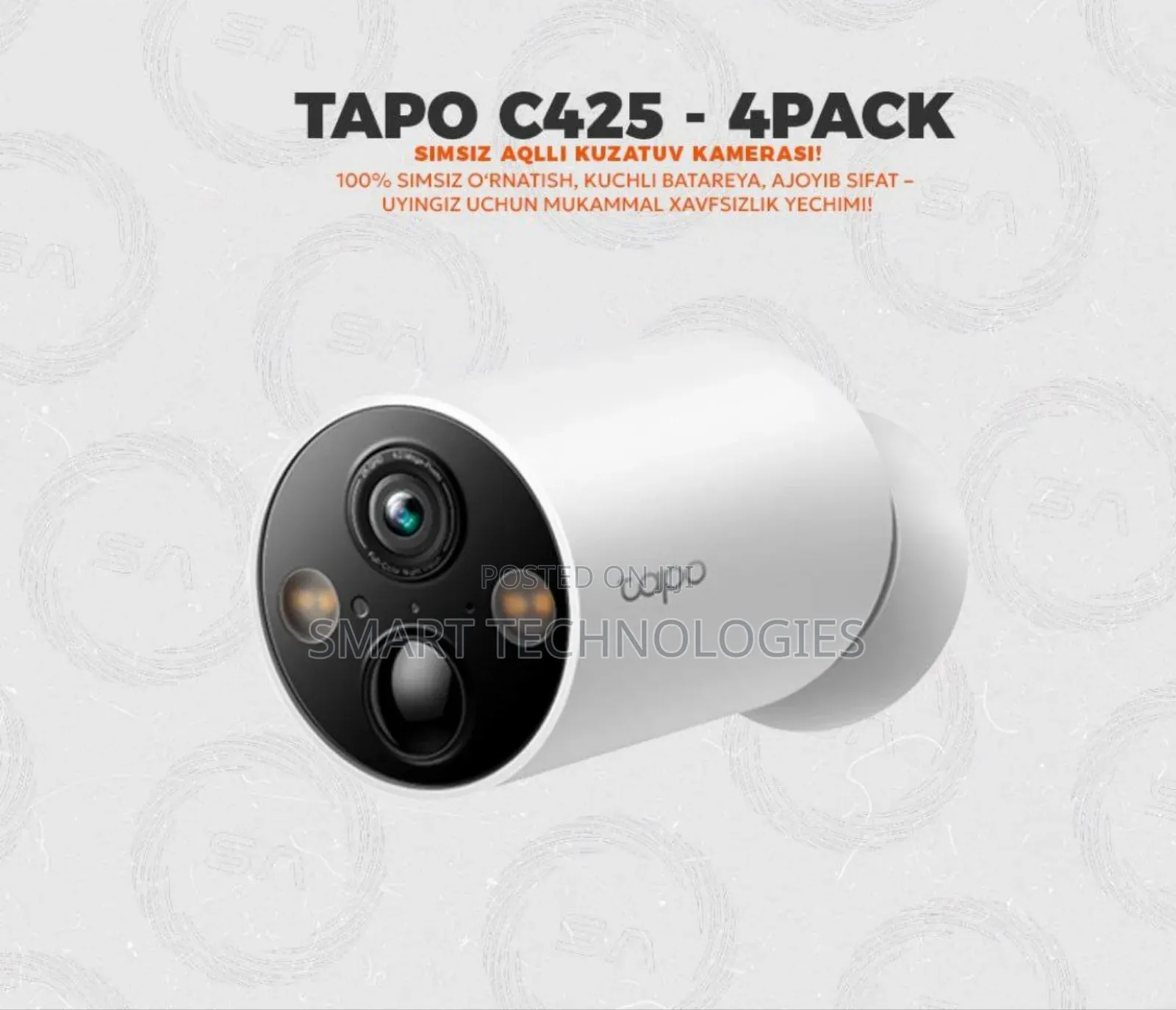 Tapo C425 | 4-Pack Wireless Smart Key Features: Security Cameras