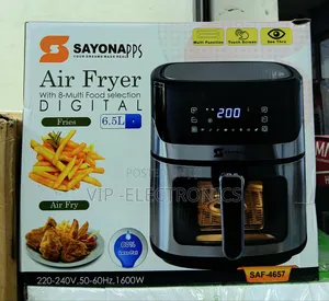 Sayona Air Fryer With 8-Multi Food Selection Digital 6.5l
