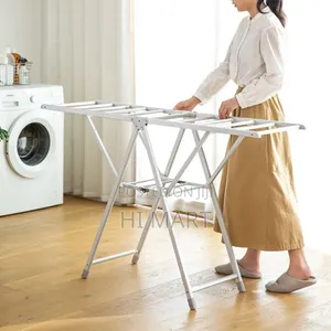 2 Wings Stainless Steel Foldable Cloth Drying Rack