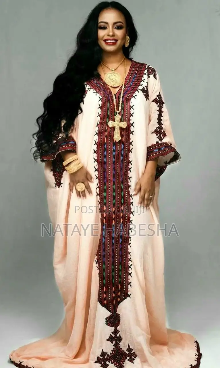 Ethiopian Clothing Traditional Dress Habesha Kemisሽፎን ቀሚስ አልባሳት የሀበሻ