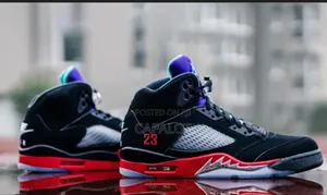 Jordan 5 Fire Red Black Tongue | Brand New Authentic Retro Sneakers