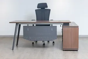 High Back Chair and L Shape Table