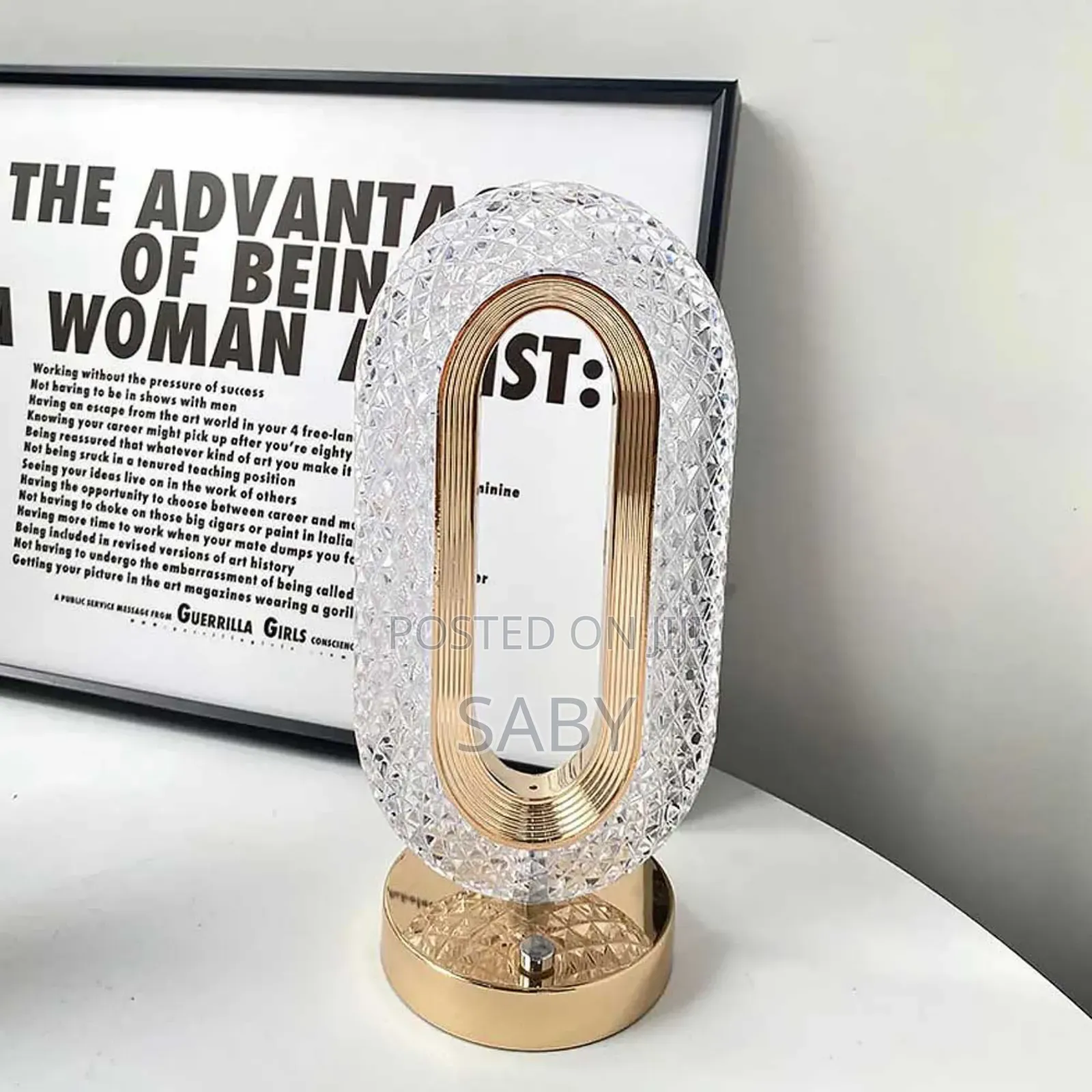 Modern Style Luxury Led Touch Modern Crystal Lamp