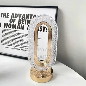 Modern Style Luxury Led Touch Modern Crystal Lamp