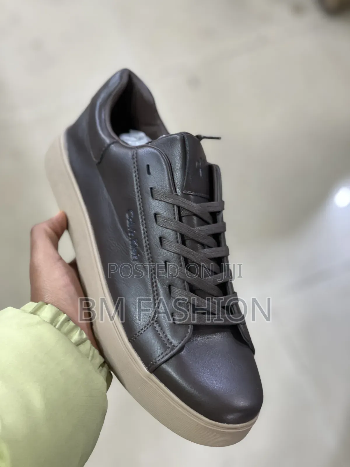 Calvin Klein Premium Smooth Leather Sneakers