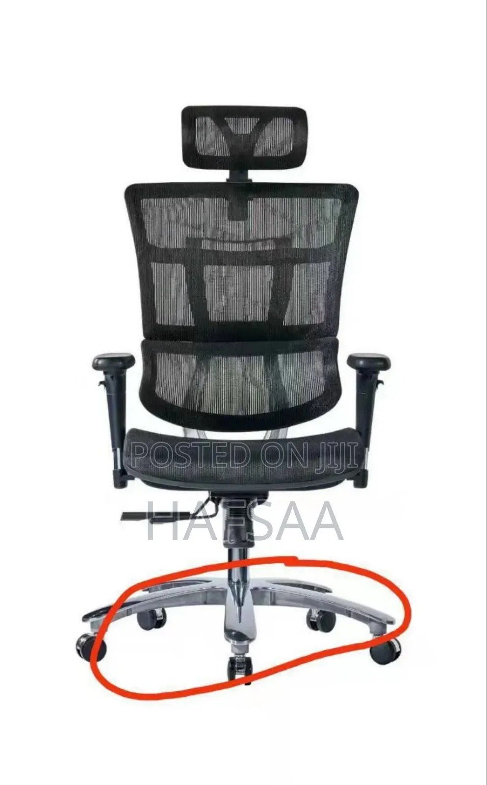Back Metal Ergonomic Chair