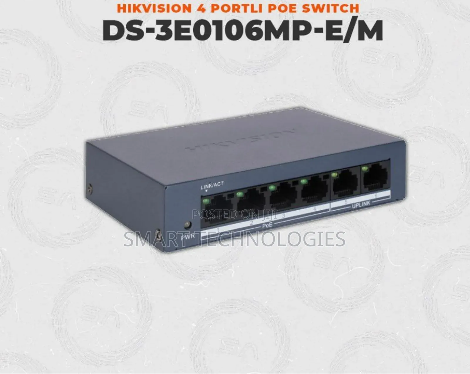 Hikvision Ds-3e0106mp-E/M | 4-Port Poe Switch